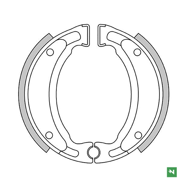 GANASCE FRENO POSTERIORE NEWFREN GF1200 | PER MBK CW BOOSTER NG 50 1999 | TAMBURO 110MM