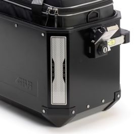 CGEAMDY 3 Adesivi Magnetici Riflettenti Per Neopatentati - Quadrato 24x8 Cm, Nero, Per Auto, Sicurezza E Distanza