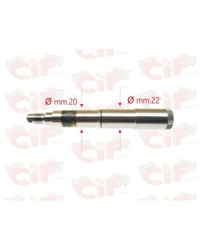Asse ruota anteriore Ø mm 22 Vespa PX PE ARCOBALENO PK HP FL RUSH