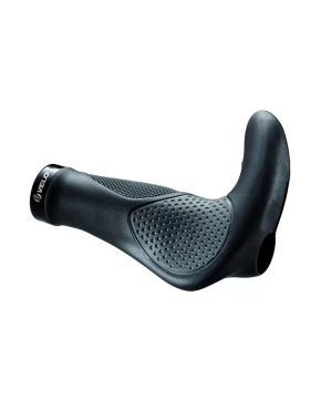 Coppia manopole bici ergo new con gel 138 mm nero e grigio