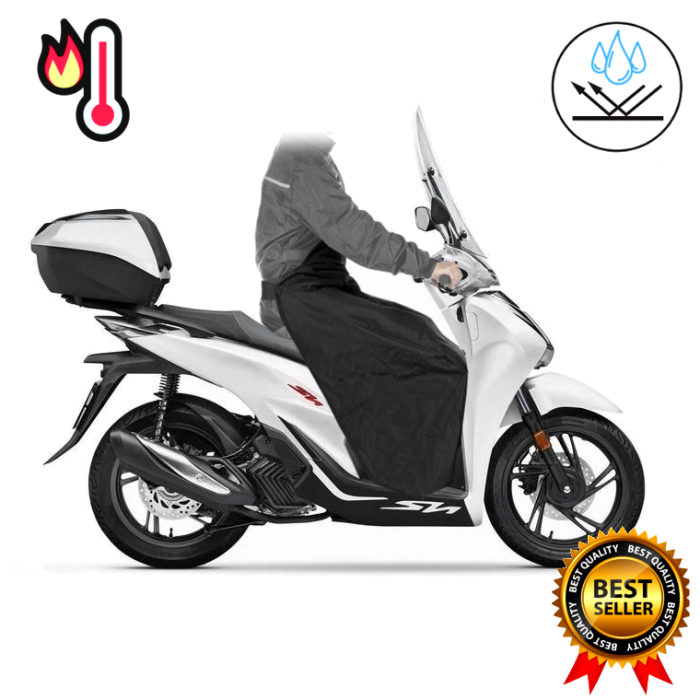 Coprigambe caldo universale scooter nero antipioggia impermeabile  parannanza - La Ciclomoto