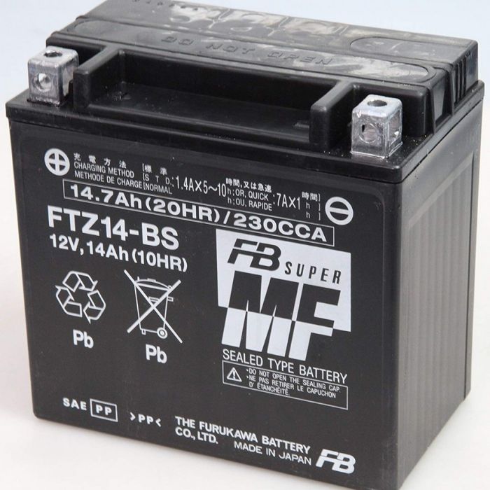 Batteria moto 12v/11,6 ah - Furukawa ftz14s, sigillata attivata factory  sealed
