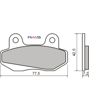 Pastiglie freno organiche MINICROSS BRAVO MBX GT GV SPEEDFIGHT MADASS