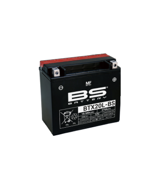 Batteria BS MF BTX20L-BS 12V 18,9Ah YAMAHA XV WILD STAR XVS MIDNIGHT STAR ROYAL