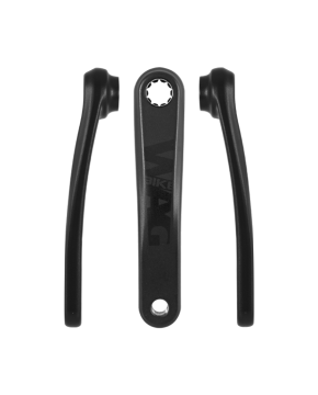 Coppia pedivelle bici e-bike Bosch Oli Yamaha perno isis lunghezza 170 mm nere