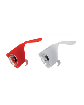 Coppia fanale bici ciclope anteriore e posteriore a led 3 funzioni in silicone