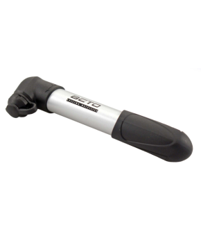 Pompa mini modello compact in alluminio colore silver gonfiatore bici 160 mm.