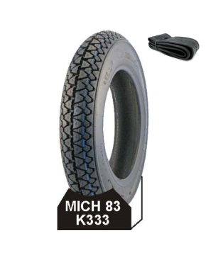 Set pneumatico e camera d'aria 3.50-10 51J MICH 83 KENDA K333 VESPA