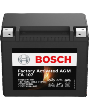 Batteria 12V 18AH YTX20HL 0986FA1071 sigillata attivata scooter moto BOSCH