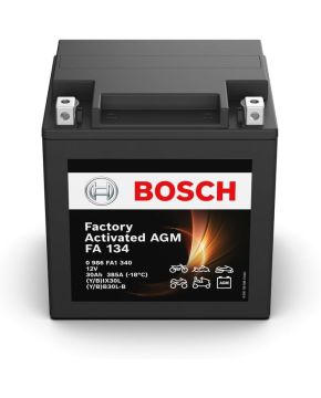 Batteria 30 CL-B YIX30L BOSCH SLA FA134 0986FA1340 pronta all'uso 12V 385A 30Ah