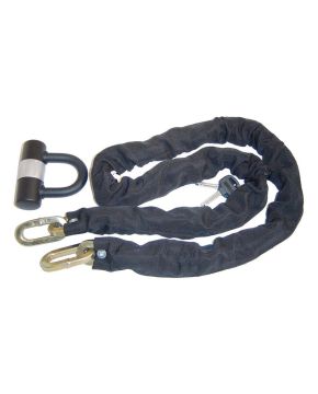 Catena EBF antifurto con lucchetto a U 150 cm x 10 mm maglia quadrata Okyami