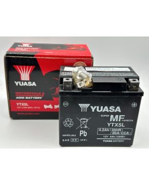 Batteria YUASA YTX5L 12V 4.2Ah 114x70x105mm CCA80 precaricata sigillata pronta