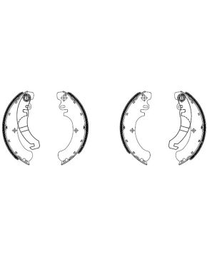 Serie 2 coppie ganasce freno posteriori Ape 50 FL P TMP FSB886EF FERODO