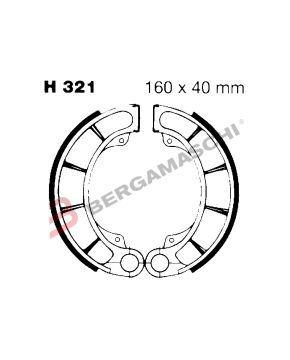 Ganasce freno posteriori HONDA CB CX Silver Wing VF Shadow EBC H321