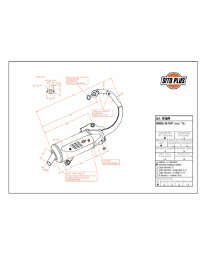 Marmitta scarico Honda SH 50 Fifty dal 1996 Sitoplus 0569