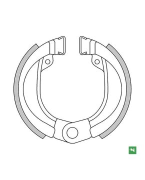 Ganasce freno anteriore GARELLI FORMUNO 50 1987- PEUGEOT FOX 50 NEWFREN GF0245
