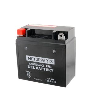 Batteria Motorparts YB9-B GEL 12V 9AH Gel scooter pronta all'uso