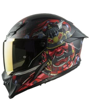 Casco Integrale MPH Blade Demone Giapponese Rosso Opaco Doppia Visiera Pinlock