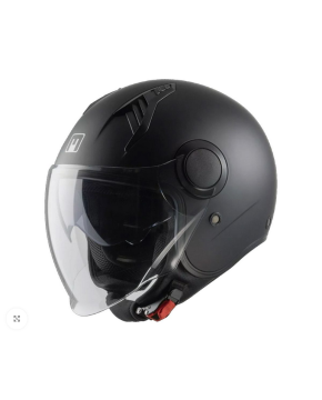 Casco moto MPH New ONE DEMI-JET urbano con due visiere Nero opaco H6DJ401