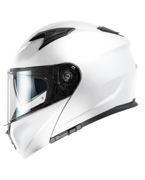 Casco modulare RAPTOR MPH moto scooter doppia visiera bianco lucido ECE 22.06