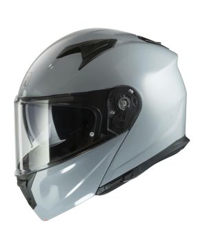 Casco moto scooter Modulare MPH Raptor con doppia visiera grigio lucido ECE22.06