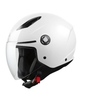 Casco Urbano * STAR MPH jet piccolo bianco lucido moto scooter 1150gr