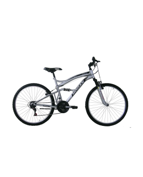 Bici 26 MTB Hogan FULL biammortizzata 18 velocità argento Masciaghi