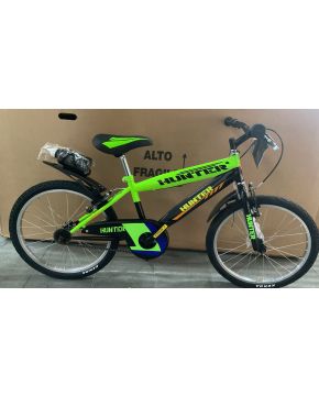 Bici 20 mtb Hunter senza cambio verde ragazzo bambino Masciaghi