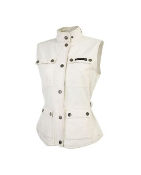 Smanicato giubbino bomber gilet CLARABELLA lady 854W bianco