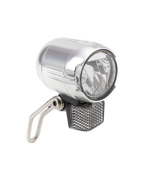Fanale Anteriore E-BIKE 1 Led/1Watt 3 Watt 200 LUMEN Argento Big impianti 6-48V