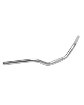 Manubrio bici tipo OLANDA 25,4mm x 600mm in Alluminio Satinato Argento 250 gr