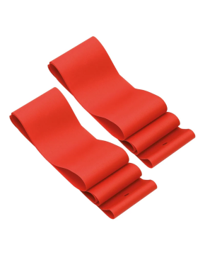 Cordone Para Nipples Bici 26 x 64 mm FAT BIKE in Gomma PVC Rosso 2 Pezzi