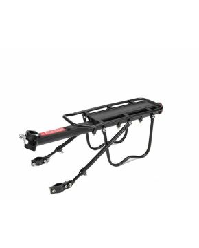 Portapacco bici universale al canotto tubo sella con braccia regolabili