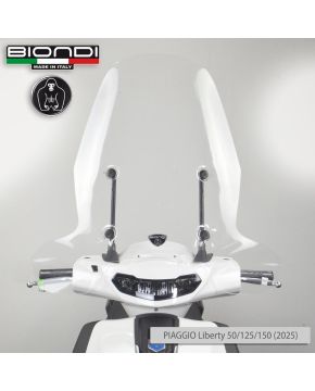 Kit Parabrezza ed Attacchi per Piaggio Liberty S 50/125/150 2025-> Biondi