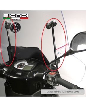 Kit di attacchi parabrezza APRILIA Sport City 125/200/250 Rambla 125/250 BIONDI