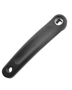 Pedivella biella sinistra bici alluminio nero 170 mm albero quadrato verticale