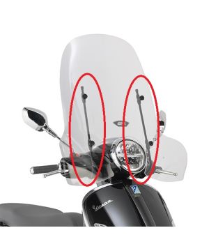 Kit di attacchi per parabrezza 104A Vespa GTS 125-300 - Super 2023 GIVI A5620A
