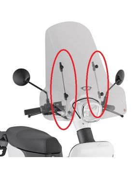 Kit di attacchi parabrezza per 107A ASKOLL ES1-ES2-ES3 (19 > 23) GIVI A9030A