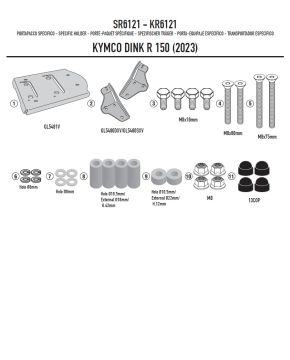 Portabauletto attacco bauletto per Kymco DINK R 125 e 150 dal 2023 Givi SR6121