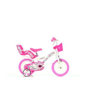 Bici 12 Hello Kitty Club per bambina rotelle cestino porta bambola Dino Bikes