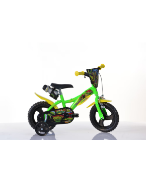 Bici 12 Tartarughe Ninja Turtles per bambino con rotelle e borraccia