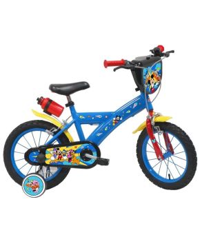 Bicicletta Bambino Disney Mickey Mouse 14 Pollici 4-6 Anni Topolino Idea Regalo