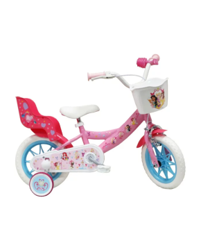 Bici Bambina Disney Princess 12 (3-5 Anni) Principesse con Rotelle e Cestino