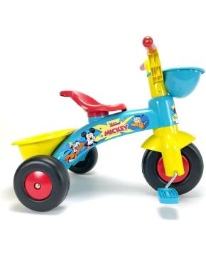Triciclo a Pedali Disney Topolino Mickey Mouse per Bambini 1-3 Anni 25 Kg