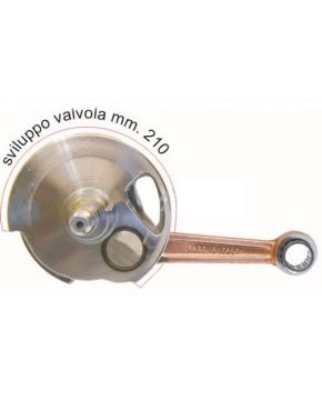 Albero motore corsa 57 mm VESPA PE PX RALLY 200 COSA 1 2 MAZZUCCHELLI