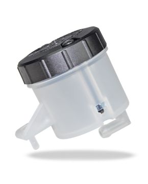 Serbatoio olio freni S45 uscita 90  attacco foro grande per pompa radiale Brembo