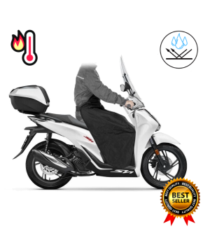 Coprigambe caldo universale scooter nero antipioggia impermeabile parannanza