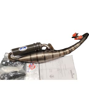 Marmitta ZX carbon LeoVince per Peugeot Ludix 50 One raffreddamento ad aria