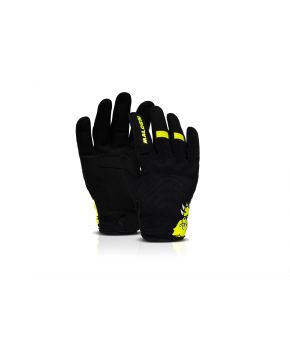 Guanti di mezza stagione m-gloves giallo Malossi omologazione EN 13594 moto