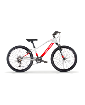 Bici 20 MTB District 7 velocità front bianco opaco per bambino ragazzo MBM